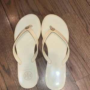 Cream Tory Burch Rubber Sandal
